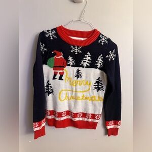 Tipsy Elves Santa Merry Christmas Ugly Sweater Size Small